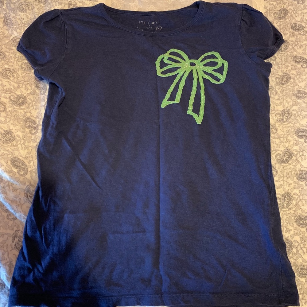 Blue blouse w/ ribbon